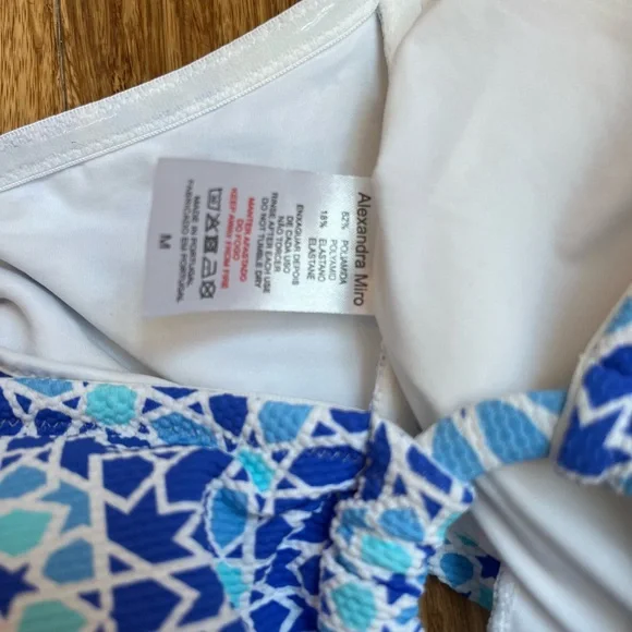 Alexandra Miro high-rise bikini Dorit Blue Print New - Picture 12 of 14